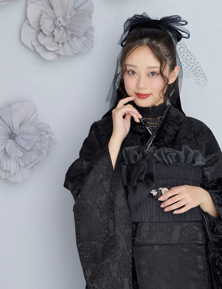 くすみカラー振袖