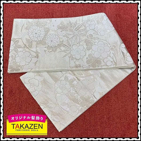 高級古典袋帯通販レンタル　シルバー　スワロフスキー付き