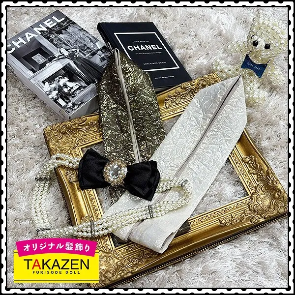 大人気♡ラメ入りおしゃれ重ね衿ネットレンタル　白/ゴールド　キラキラ　目立つ　綺麗