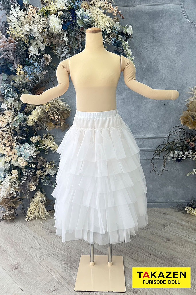 ドレス袴専用パニエ　白　フリル　トレンド　おしゃれ小物　ドレス　パニエ　袴アレンジ　袴小物ネットレンタル