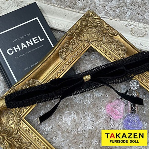 アンティーク調可愛いヘッドアクセサリー♡チョーカー通販　黒