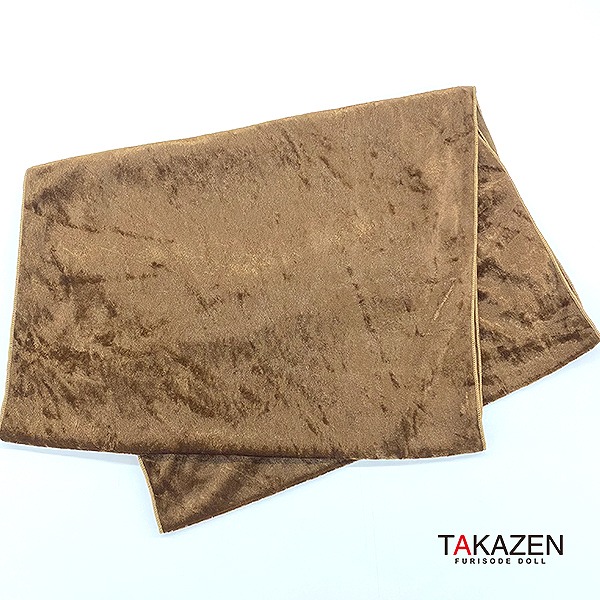 オシャレベロア素材帯揚げネットレンタル　くすみカラー/ブラウン