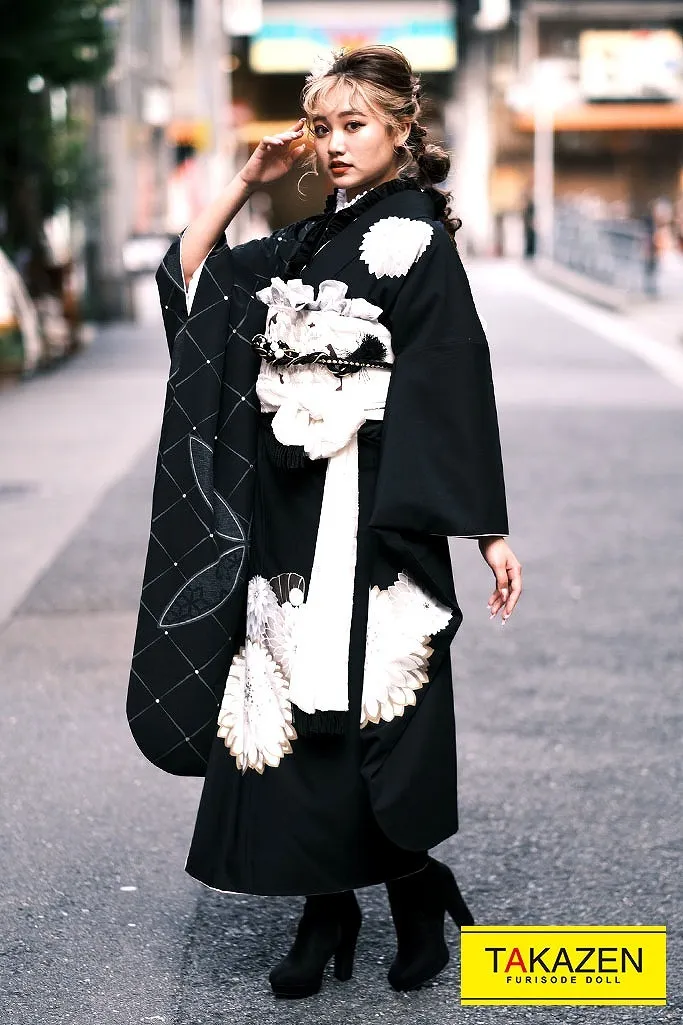 安い！ヴィンテージスタイル　黒/ホワイト　すっきり柄/ワンポイント柄　シンプル　大人っぽい　玉城ティナ×紅一点　中村りおん　G27