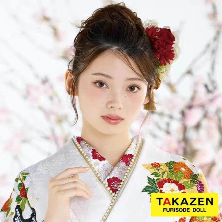 古典半衿通販　和柄　赤/白　清楚　刺繍　高級感　きれいめ　半襟71