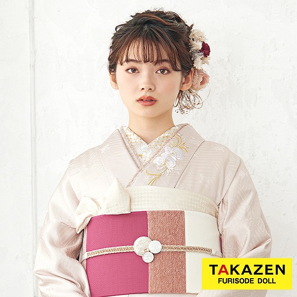 アンティーク調かわいい半襟通販(豪華刺繍)　くすみカラー/ベージュ/白