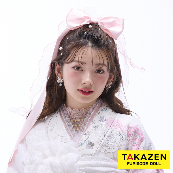 トレンドリボンヘアアクセサリー　ピンク　パステルカラー　パール　カスミソウ　バラ髪飾り　使いやすい　オシャレな成人式卒業式髪飾り通販