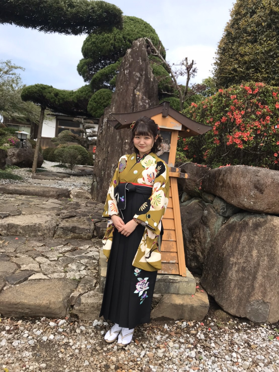 ずっとこの袴を着るのを楽しみにしていました。