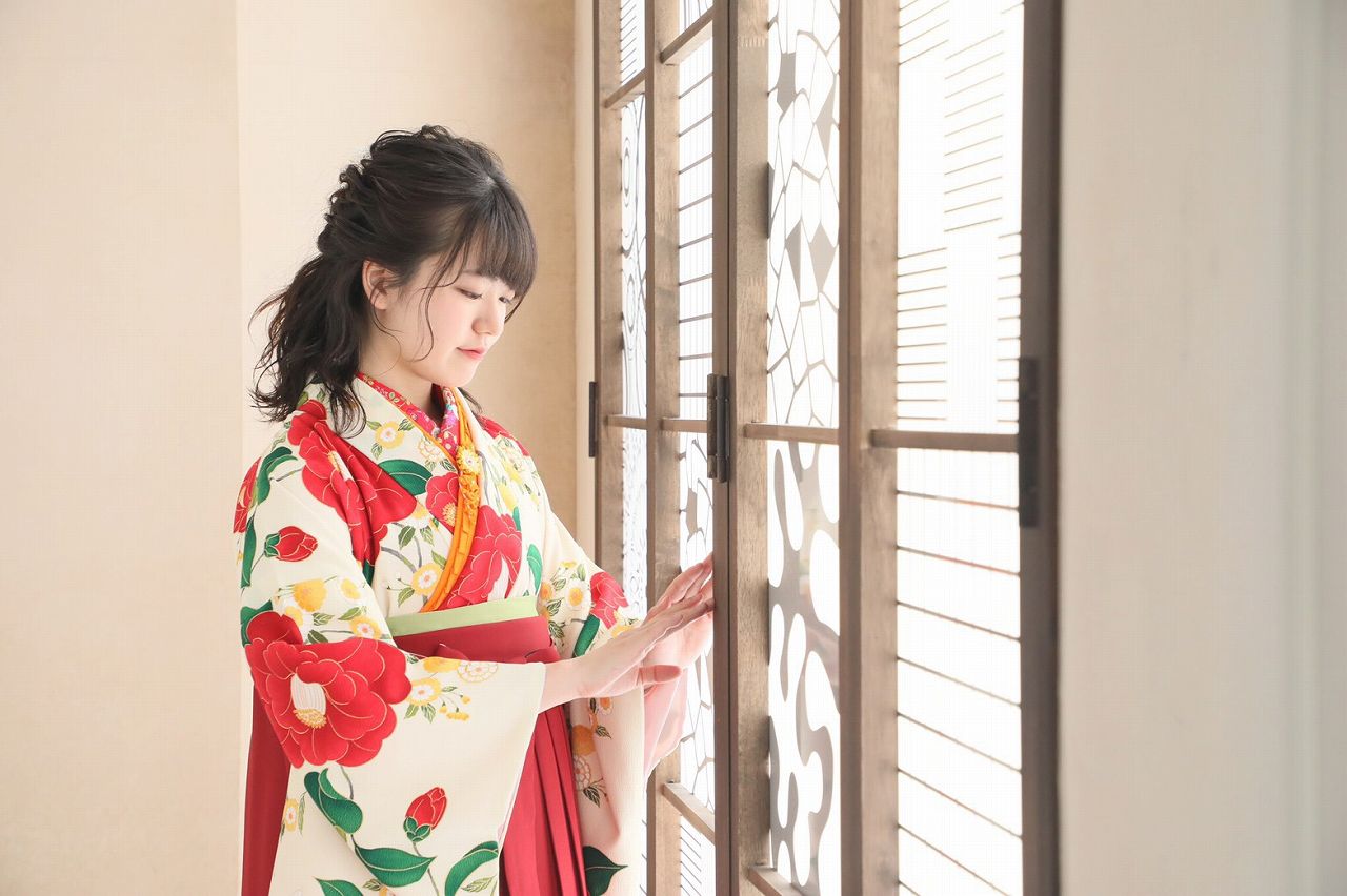 袴はかわいくて色合いもばっちりでした。