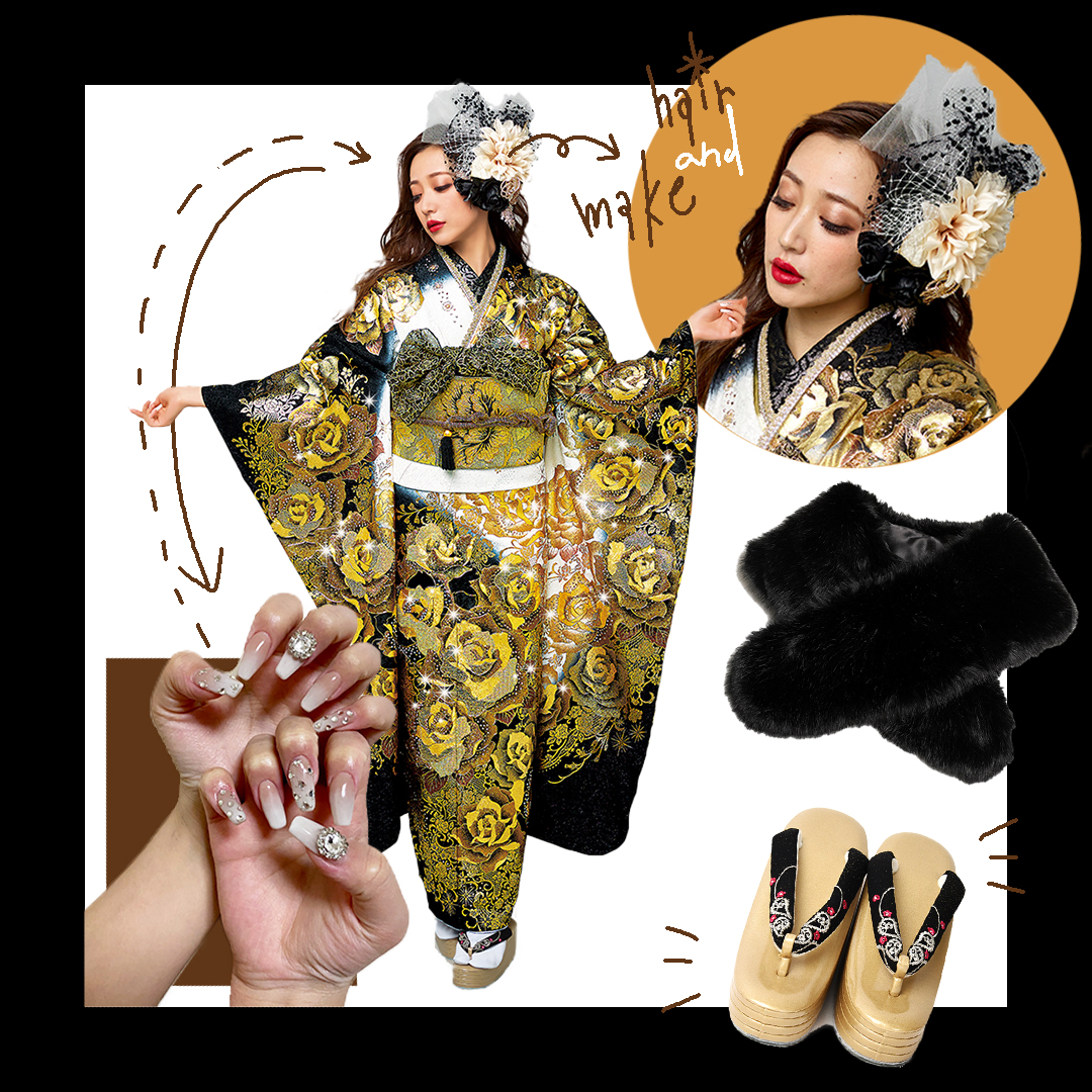 ♡スワロ付き振袖/トータルコーディネート♡