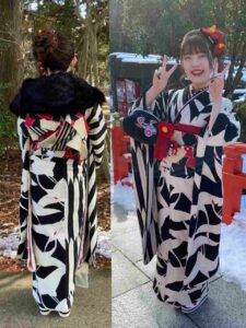 モデルさんと同じで素敵なお振袖でした♡