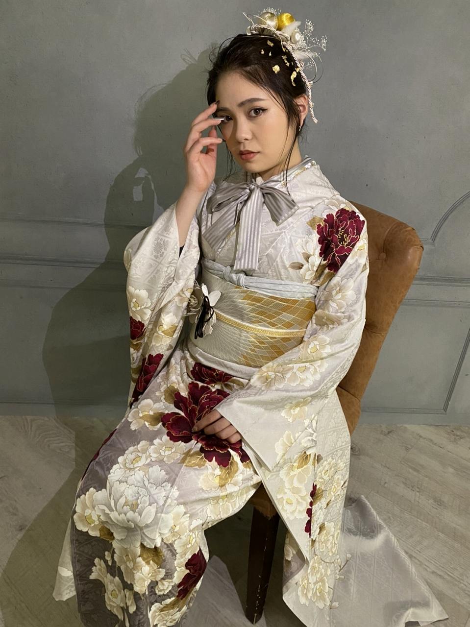 最旬ヴィンテージ振袖撮影しました♡