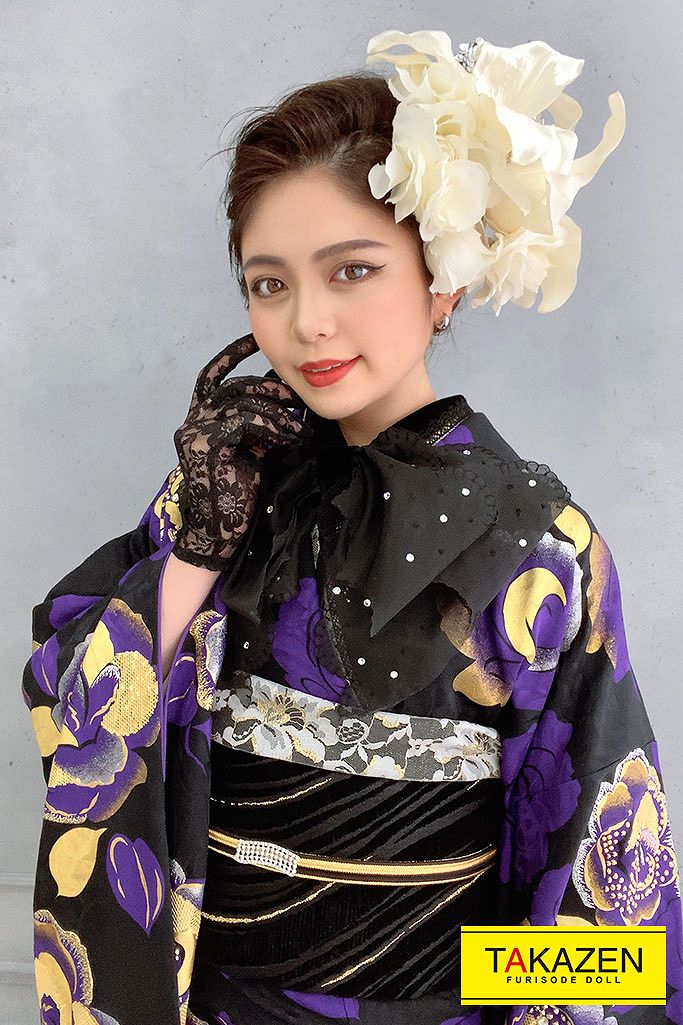 豪華なお振袖を今風コーディネートに💖