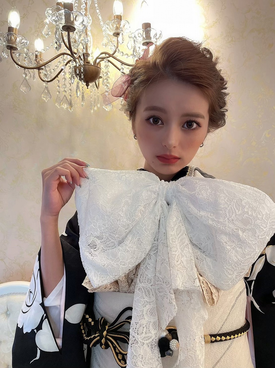 目立つ✨ヘップバーン振袖♡インスタグラマ―Ukaちゃん着用♡