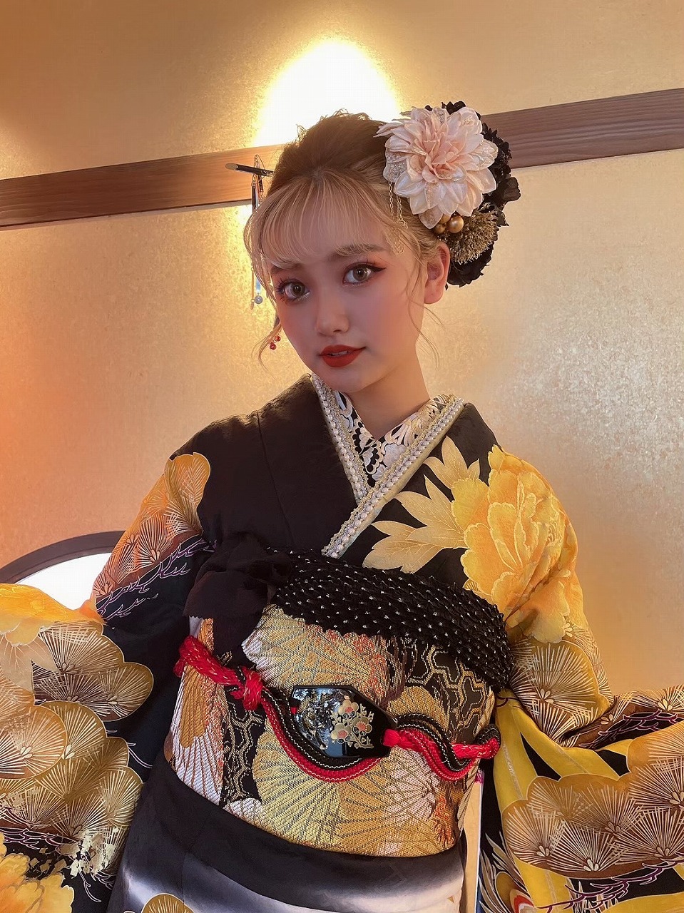 大人気モデル✨中村りおんちゃんの振袖撮影風景movie♡