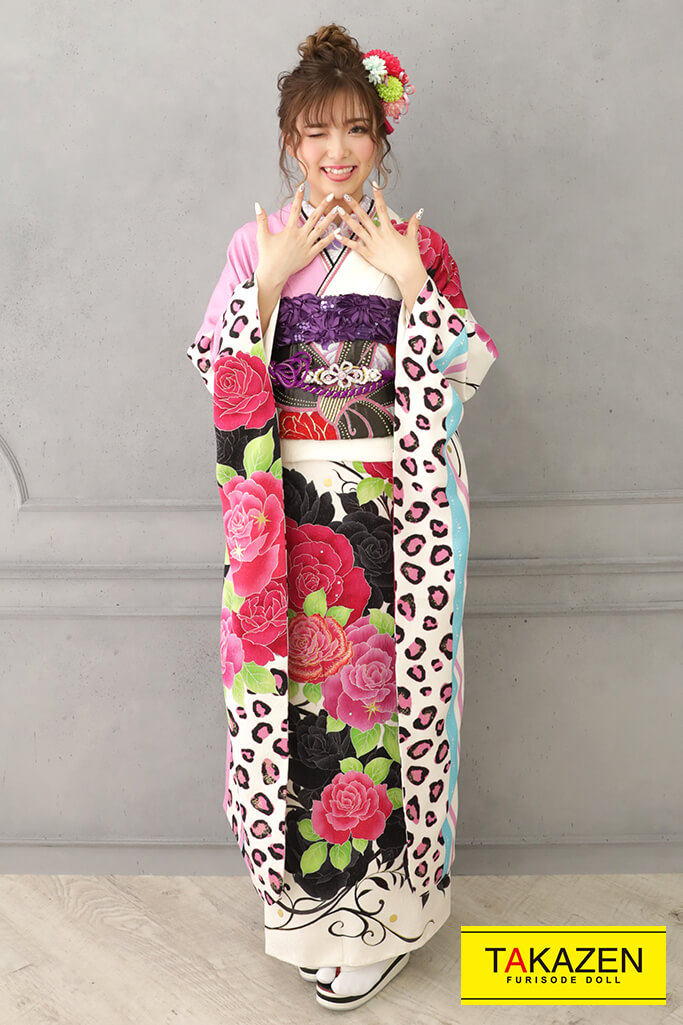 ヒョウ柄振袖