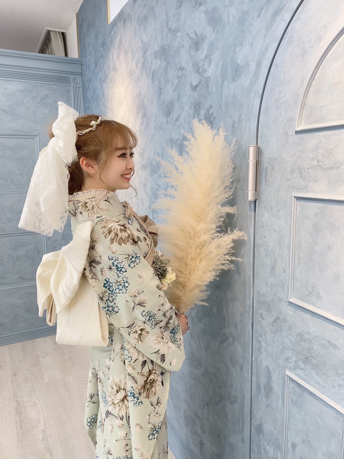 くすみカラー 振袖 レトロ オシャレ