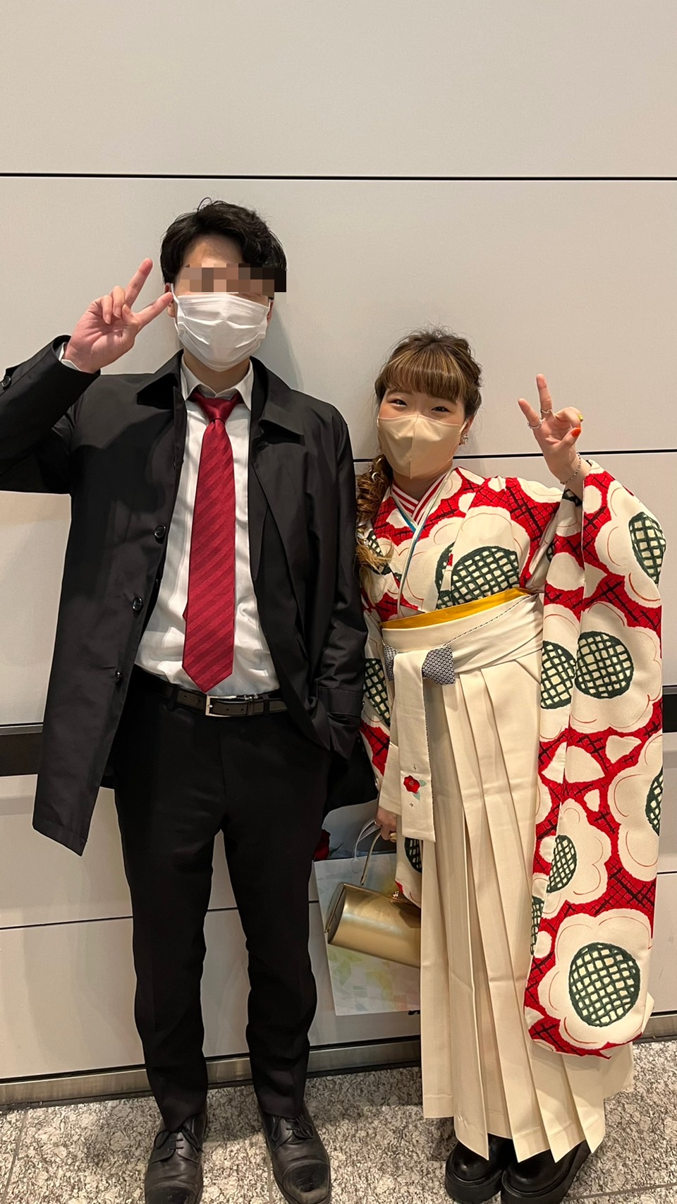 可愛い袴を大切な卒業式に着ることができて大満足です✨✨✨