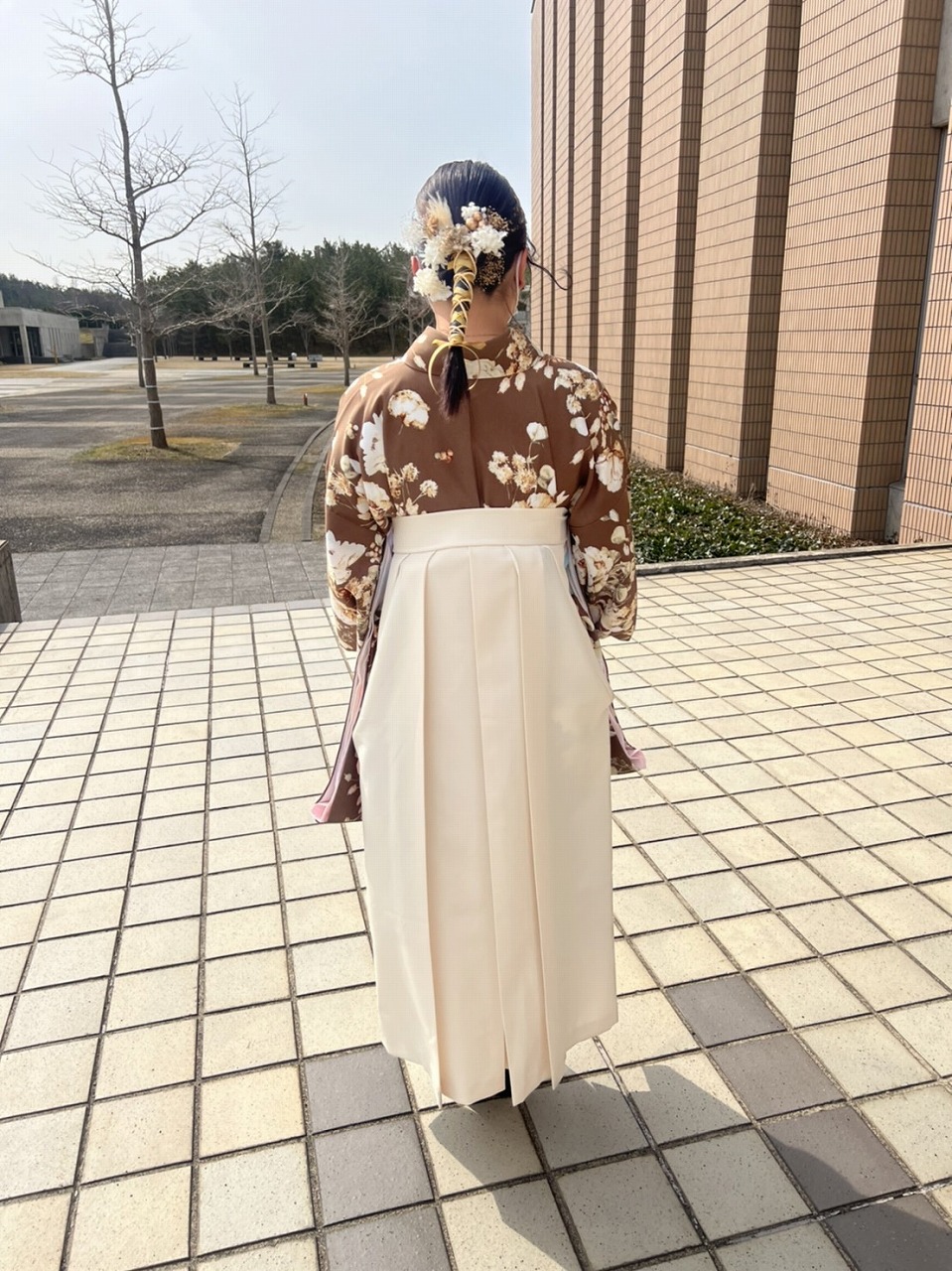 学生生活最後の日に、FURISODE DOLLの袴を着られてよかったです。