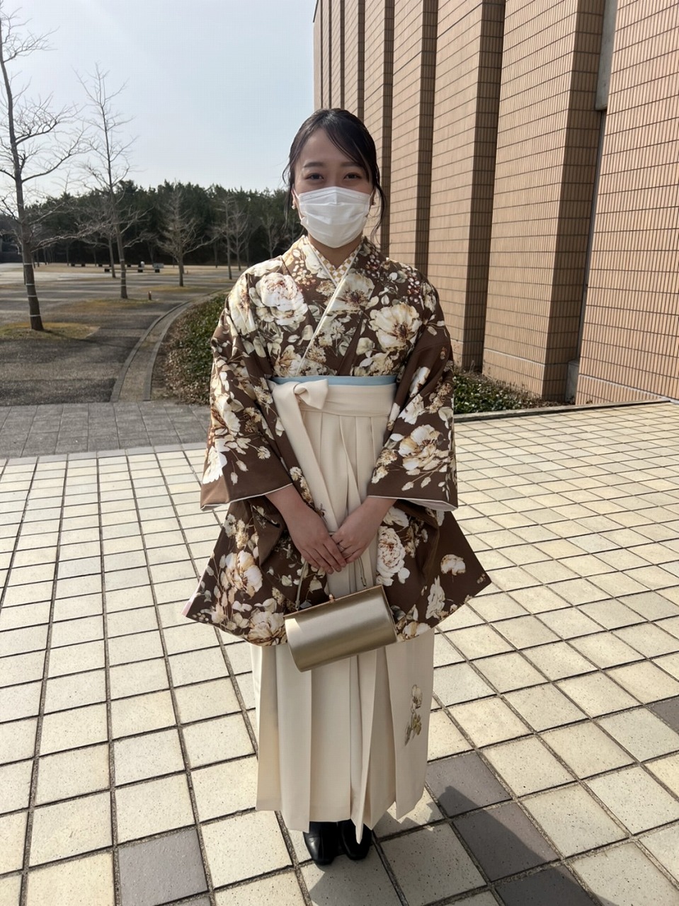 学生生活最後の日に、FURISODE DOLLの袴を着られてよかったです。