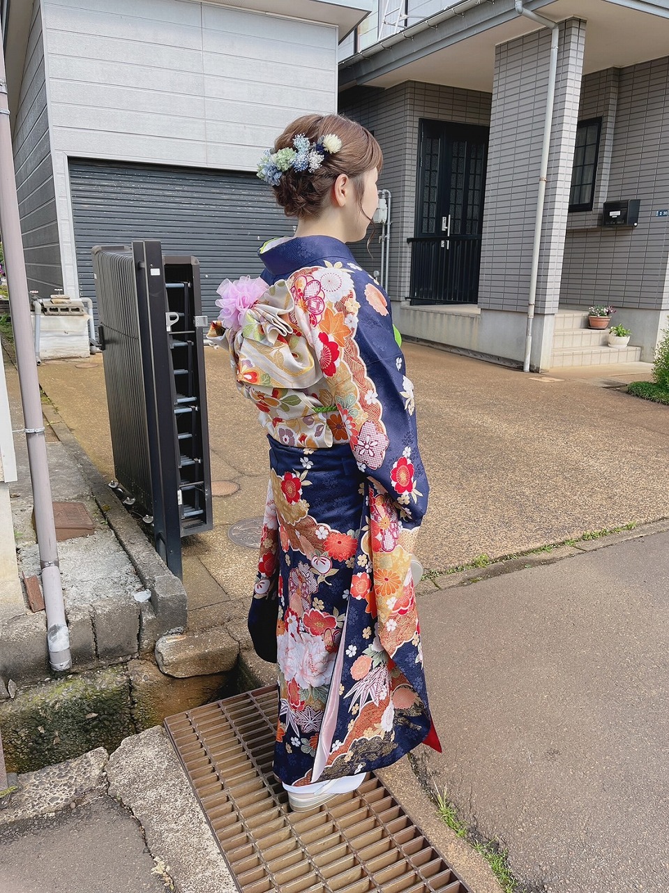 とてもきれいな振袖でした。