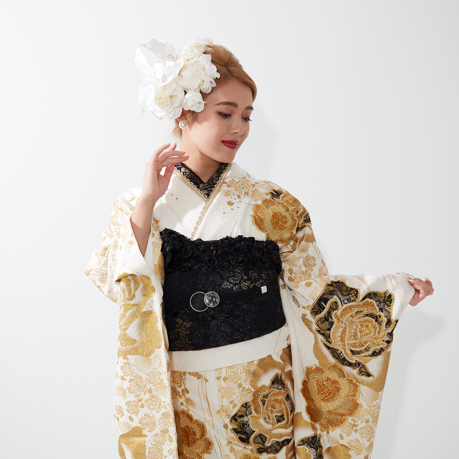 夏音 振袖 成人式 キラキラ 豪華