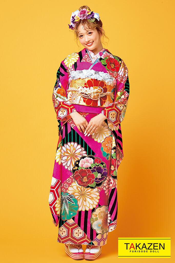 ショッキングピンク 振袖