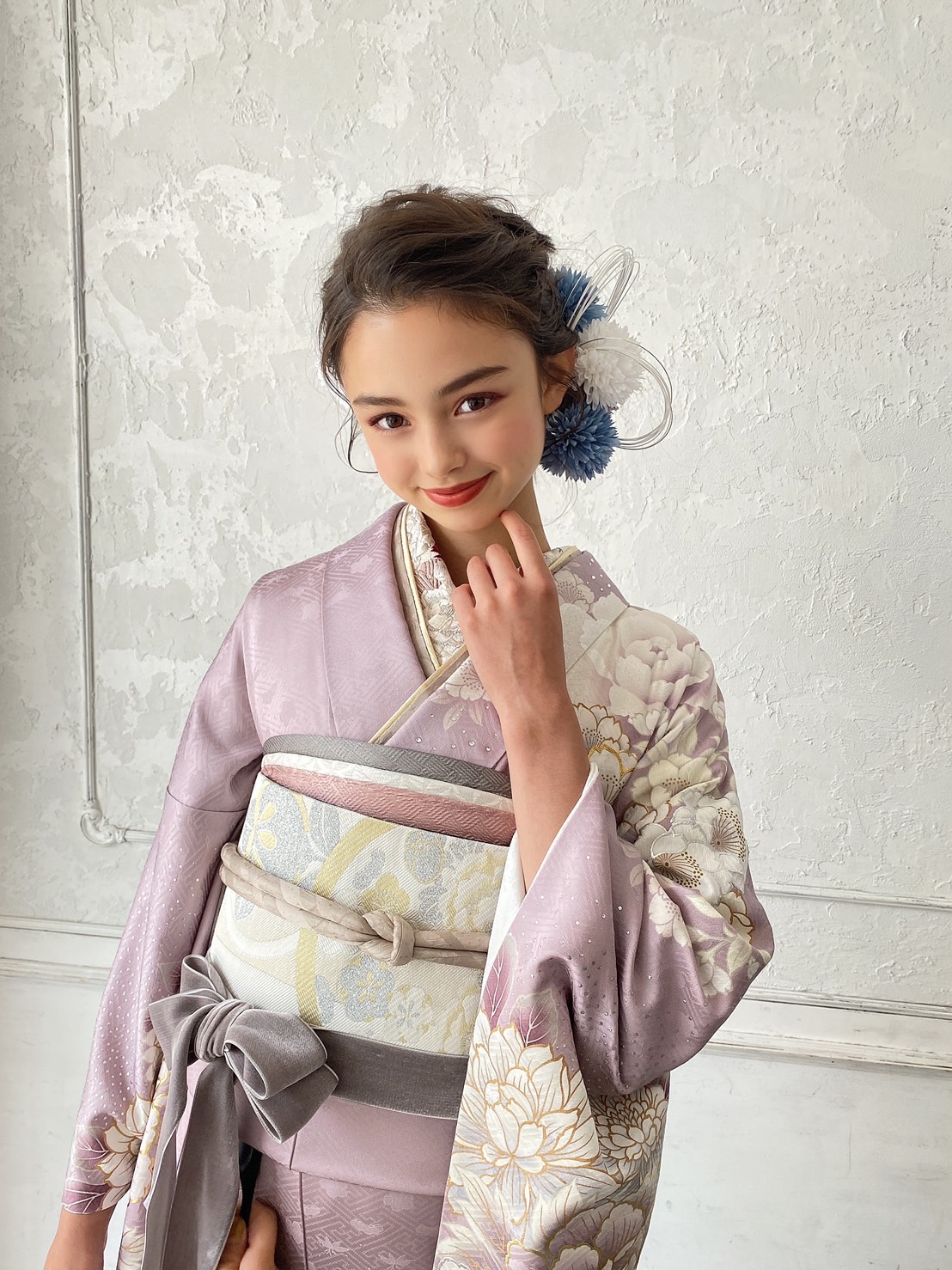 ブリッジマン遊七　ピンク　古典　くすみ