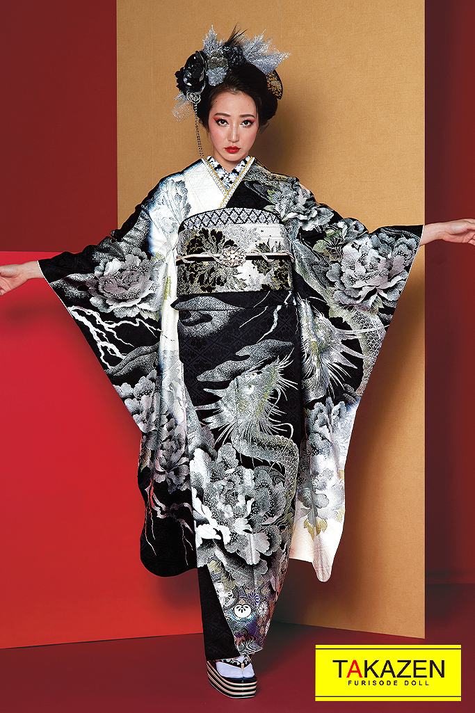 振袖通販 シルバー着物