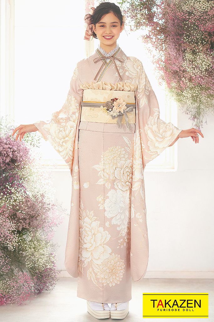 振袖ネットレンタル くすみカラー