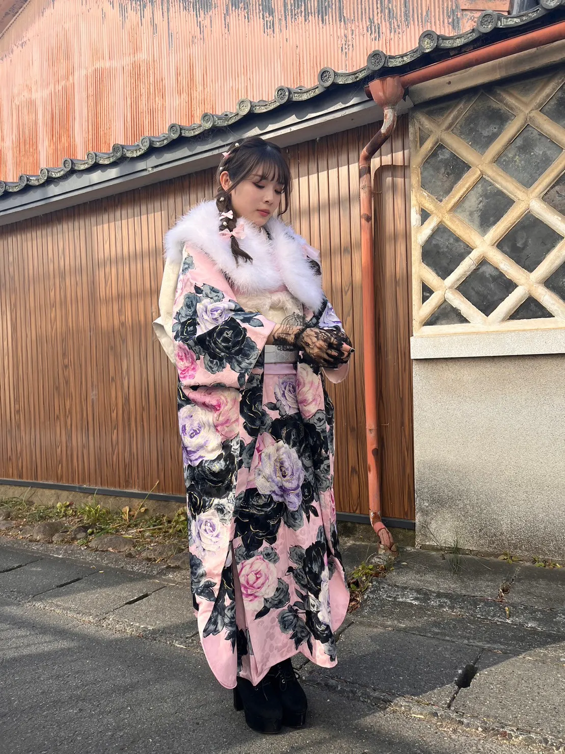 かわいく着こなせました。