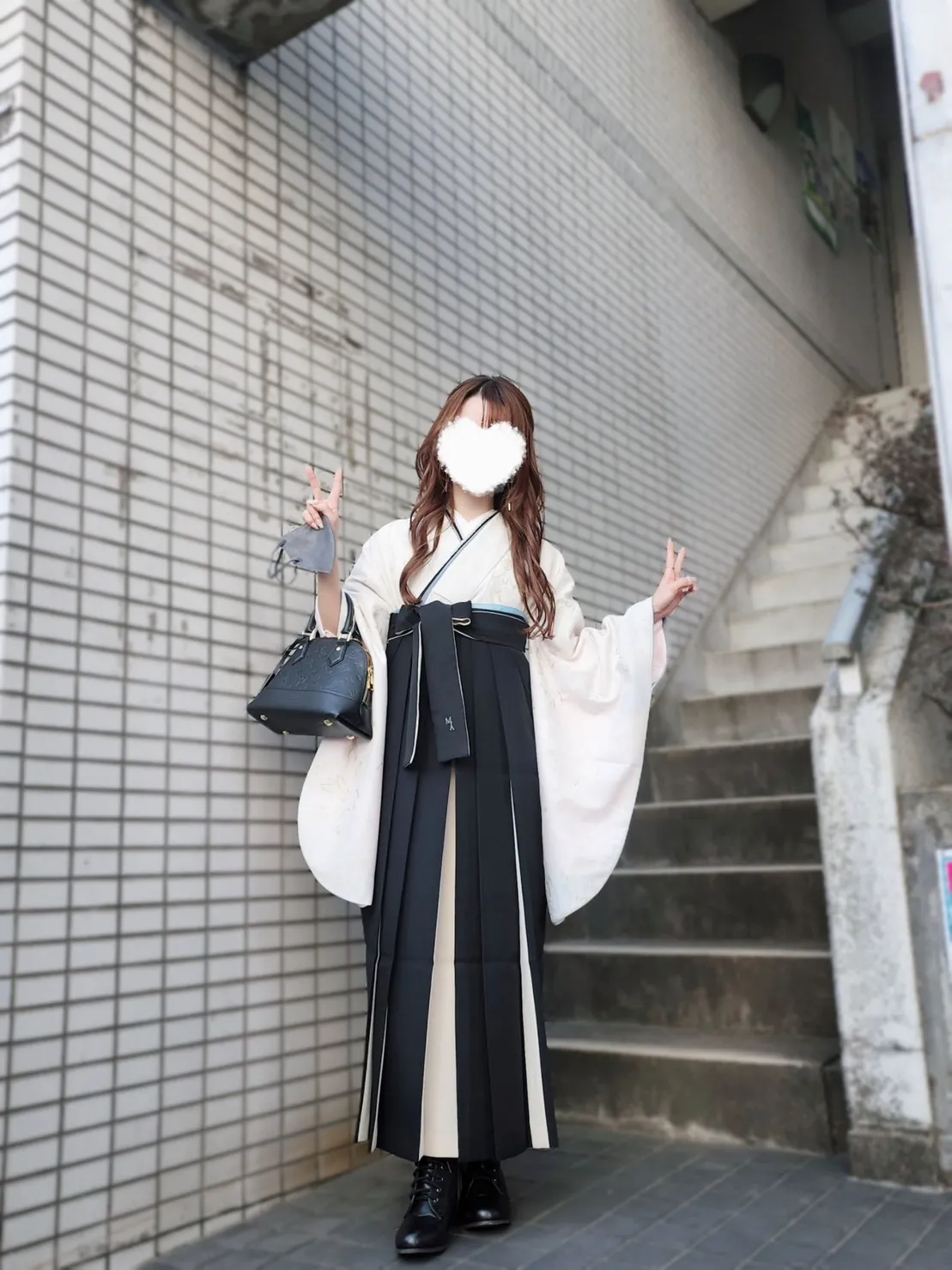 可愛い 袴 卒業式