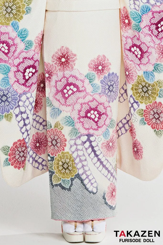 きぬたや 総しぼり 振袖 ネットレンタル 高級 白