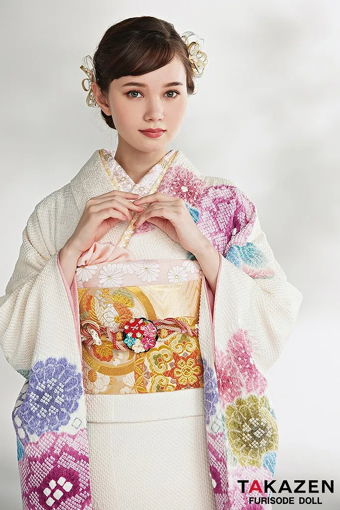 きぬたや 総しぼり 振袖 ネットレンタル 高級 白