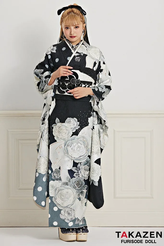 2025年成人式 振袖 ネットレンタル 宅配 送料無料 人気 黒