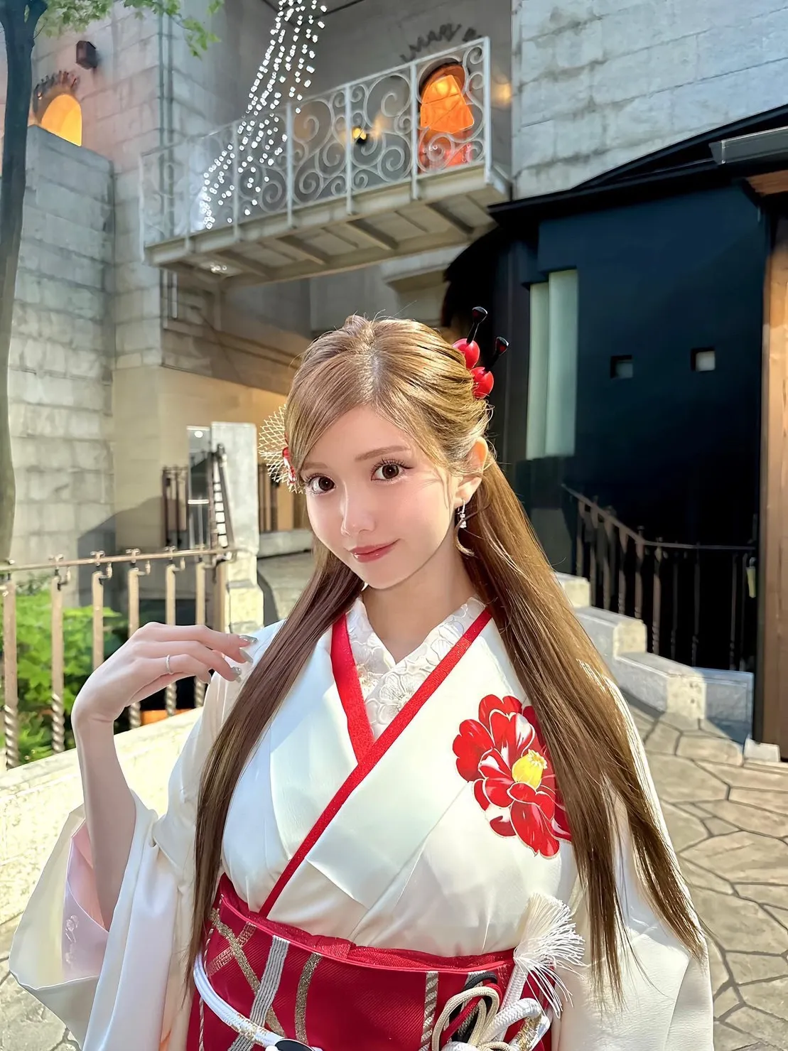 ひめかちゃん 振袖 ネットレンタル レトロ 白