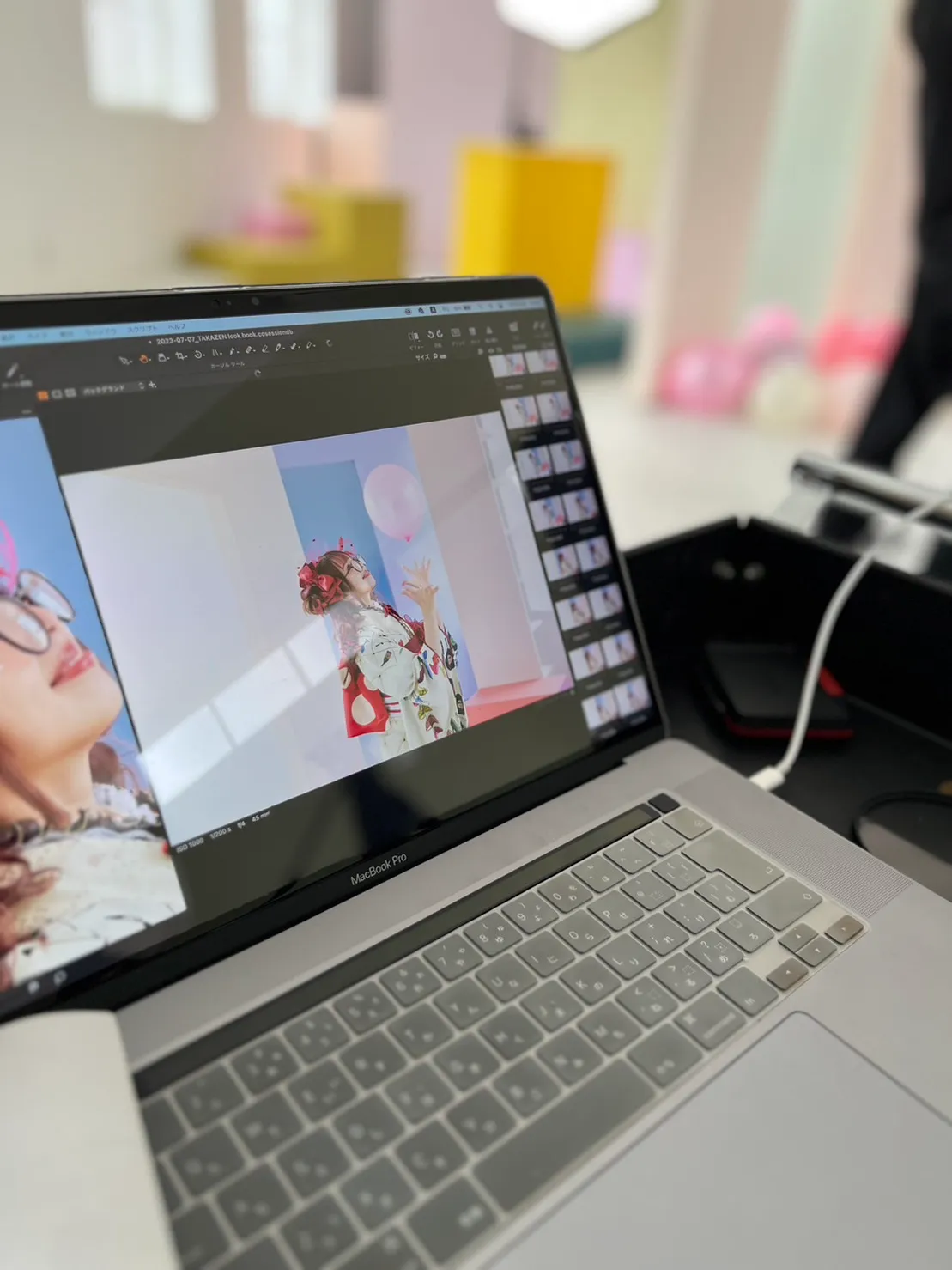 振袖 モダン かわいい ガーリー ピンク ドット柄 あいさ