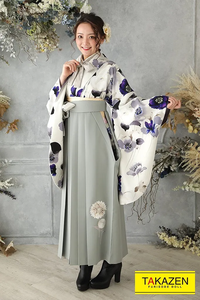 中村里砂　袴　ブランド　可愛い　くすみ