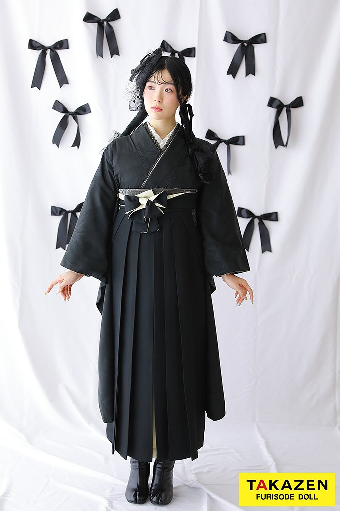 久留栖るなちゃん 袴 ネットレンタル 黒 ブラック レトロ