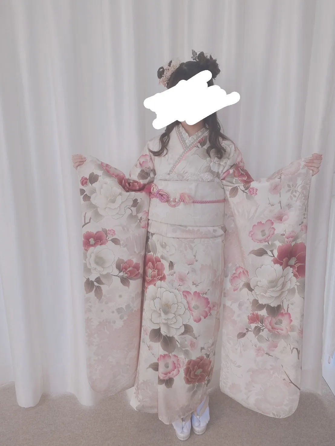 帯、長襦袢、帯揚げも全部可愛かったです！！