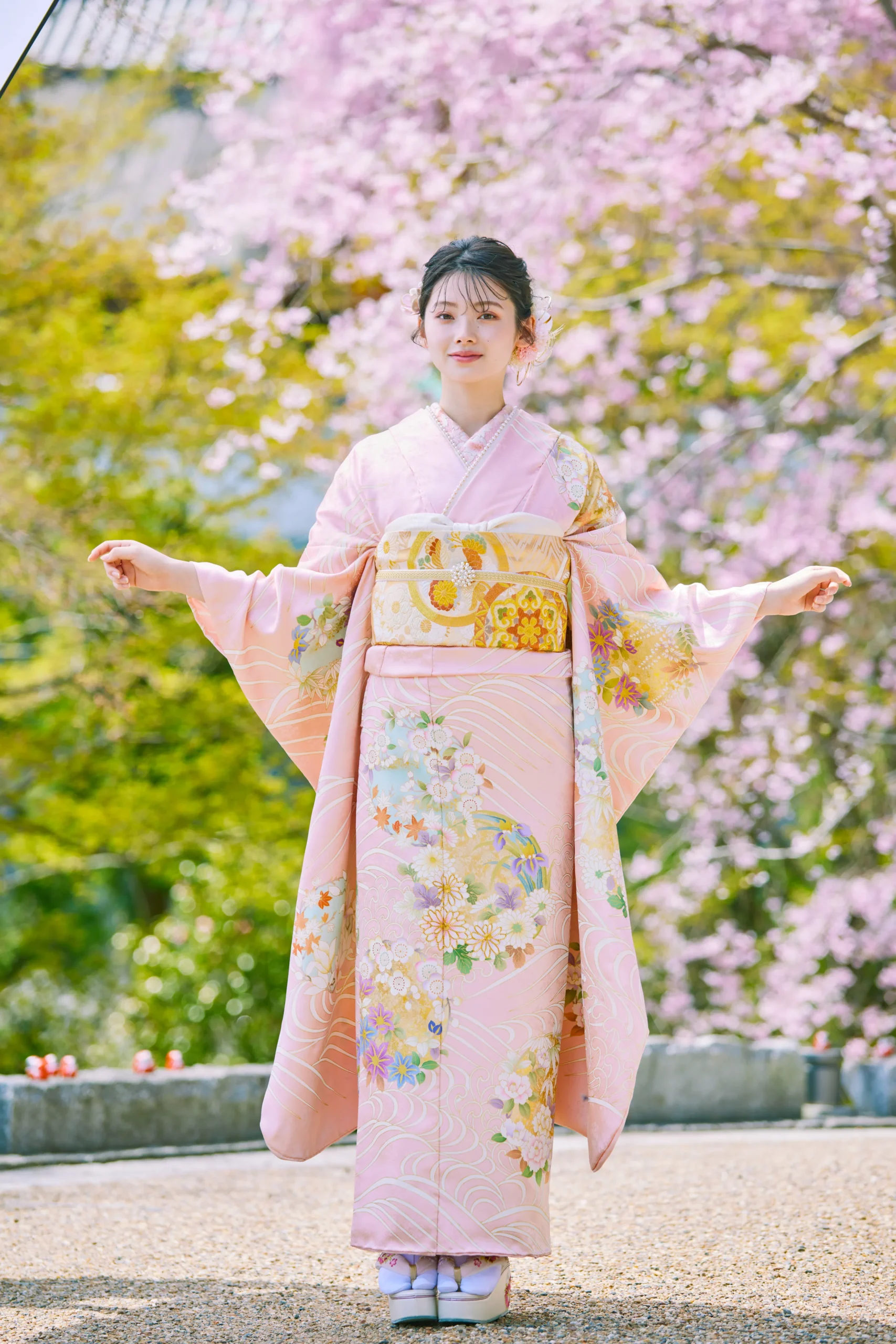 成人式　振袖　ピンク　プレミアム古典　人気　ネットレンタル　南琴奈　