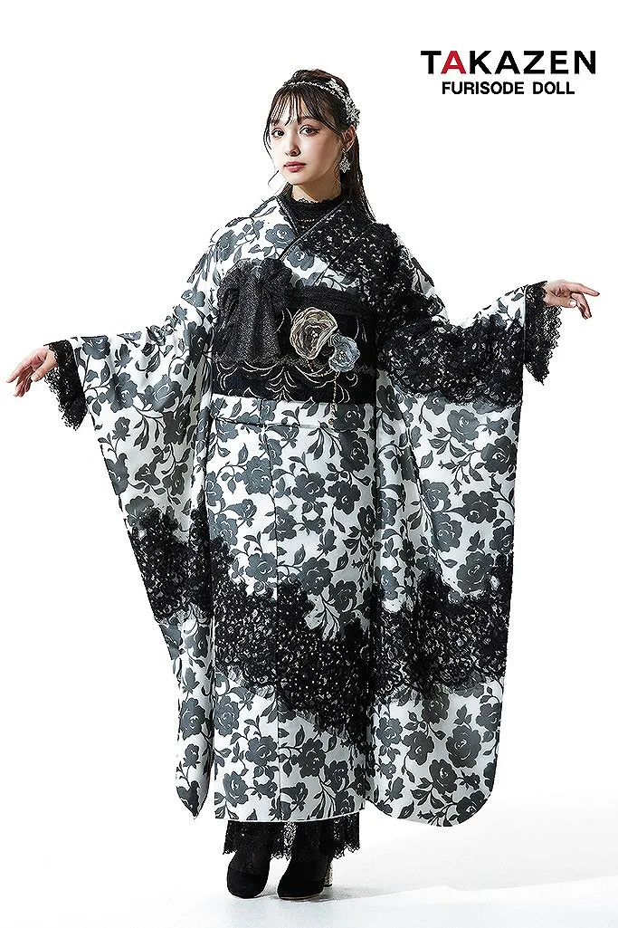 香川るな 振袖 ネットレンタル ブラックレーベル