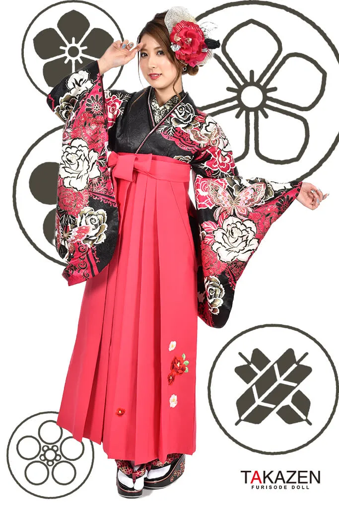 卒業式　袴　小学生　可愛い　ピンク　低身長さんにオススメ