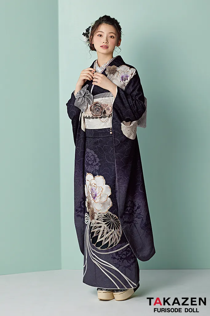 振袖　ネットレンタル　古典柄　結婚式