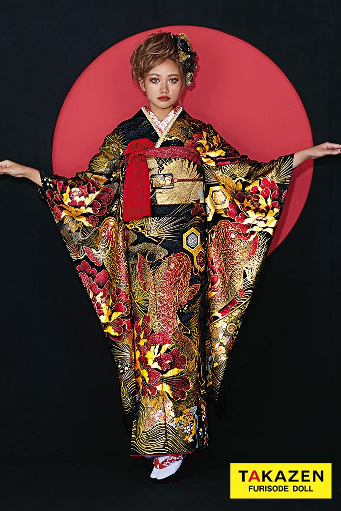 振袖 ネットレンタル かっこいい 鯉柄