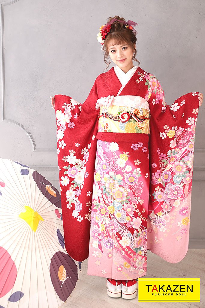 成人式 振袖 ネットレンタル 正統派古典 可愛い 吉澤織物