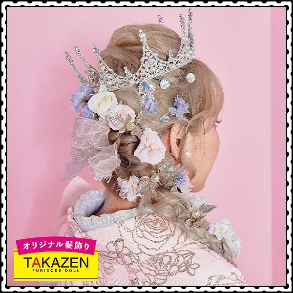 卒業式前撮り 袴前撮り 成人式前撮り 髪飾り ヘアアレンジ