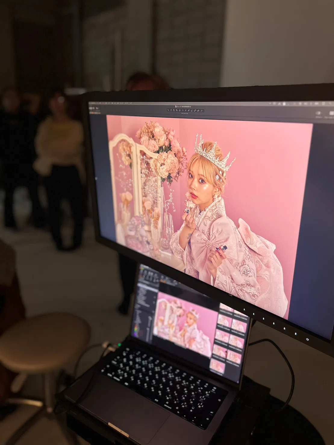 成人式　レンタル　振袖　可愛い　今どき　キラキラ　オフショット　ぴょな