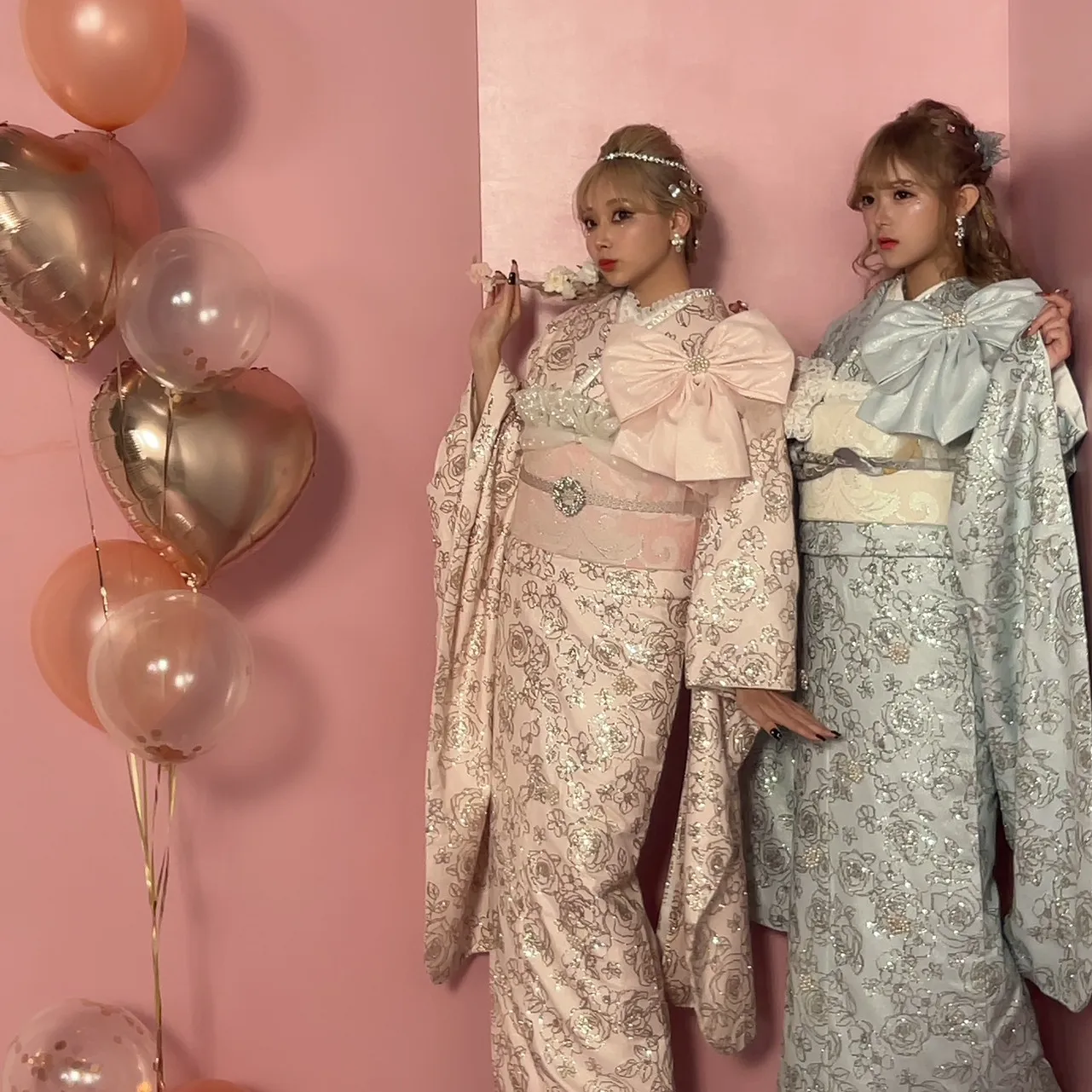 成人式　レンタル　振袖　可愛い　今どき　キラキラ　オフショット　ぴょな　せいな