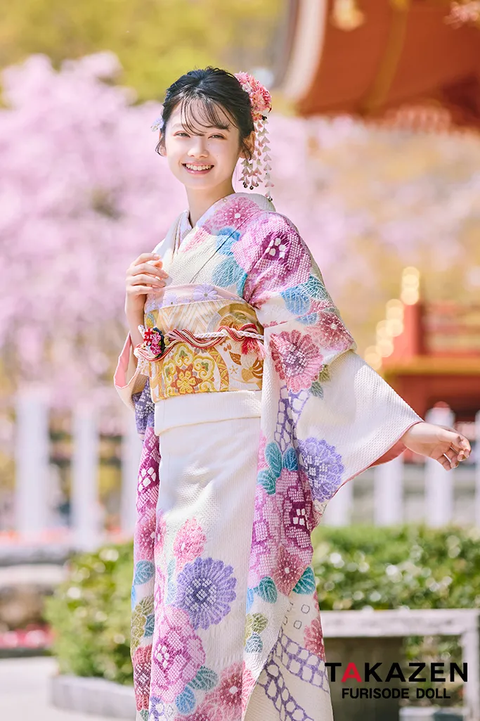 成人式　レンタル　振袖　可愛い　今どき　淡い色　プレミアム古典　古典　華やか　王道　はんなり　上品　綺麗　高級振袖　南琴奈