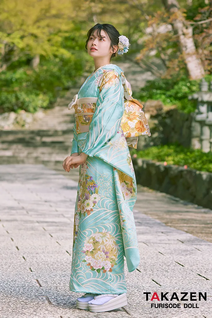 成人式　レンタル　振袖　可愛い　今どき　淡い色　プレミアム古典　古典　華やか　王道　はんなり　上品　綺麗　高級振袖　南琴奈